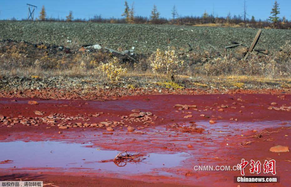 俄羅斯諾里爾斯克市是地球極地最北端的城市，位于北極圈以北402千米，這座城市一向以孤獨、寒冷和豐富的礦藏為世人所知。最近，當?shù)匾粭l名為Daldykan的河流突然變紅，讓這座城市再次引來關(guān)注，政府已經(jīng)下令徹查。大家紛紛猜測，位于河流上游的一家重金屬冶煉廠是罪魁禍首。
